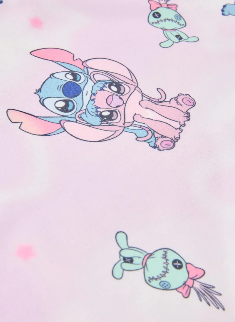 ماتلان Disney Girls Lilac Stitch Short Pyjama Set